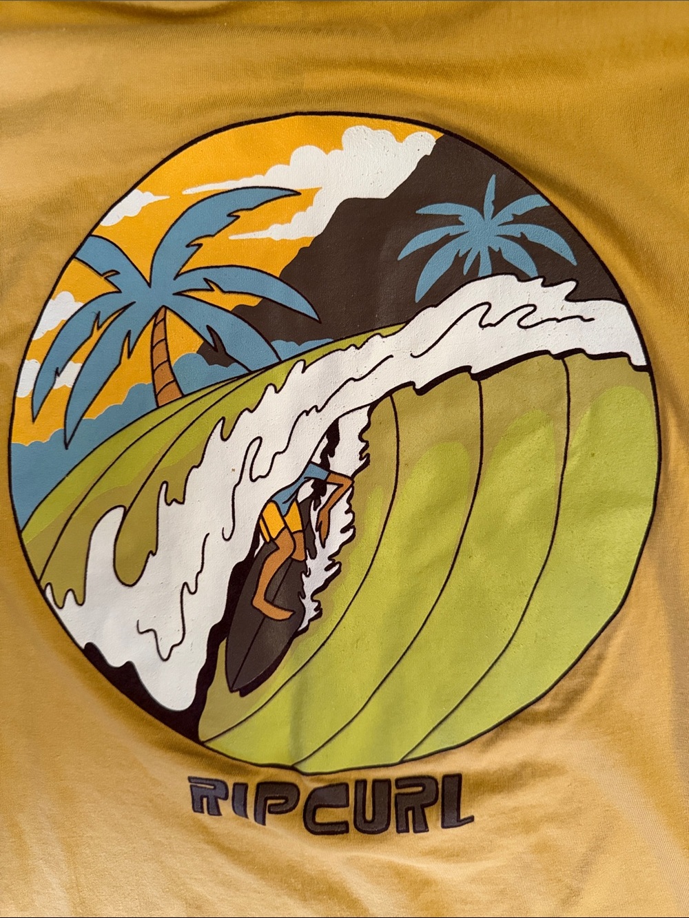 Brand new never worn without tags Rip Curl Surf Circle Graphic Tee  Size XXL